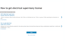 Tablet Screenshot of electricallicense.blogspot.com