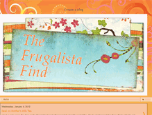 Tablet Screenshot of frugalistafind.blogspot.com