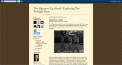 Desktop Screenshot of exploringthetwilightzone.blogspot.com