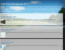 Tablet Screenshot of firsttimehomebuyer411.blogspot.com