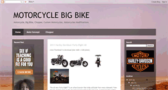 Desktop Screenshot of motorcyclebigbike.blogspot.com