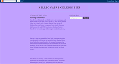 Desktop Screenshot of millionairecelebrities.blogspot.com