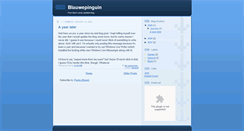 Desktop Screenshot of blauwepinguin.blogspot.com