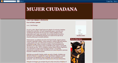 Desktop Screenshot of mujerciudadana.blogspot.com