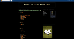 Desktop Screenshot of figureskatingmusic.blogspot.com