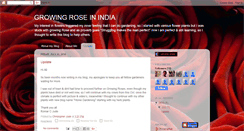 Desktop Screenshot of growingroseinindia.blogspot.com