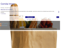 Tablet Screenshot of comidaintima.blogspot.com