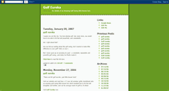 Desktop Screenshot of golfeureka.blogspot.com