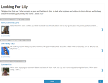 Tablet Screenshot of lookingforlily.blogspot.com
