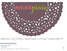 Tablet Screenshot of mrixiepixie.blogspot.com