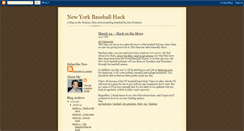 Desktop Screenshot of nybaseballhack.blogspot.com