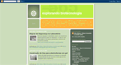 Desktop Screenshot of explorandobiotecnologia.blogspot.com