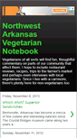 Mobile Screenshot of northwestarkansasvegetariannotebook.blogspot.com