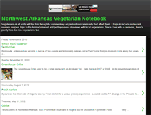 Tablet Screenshot of northwestarkansasvegetariannotebook.blogspot.com