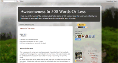 Desktop Screenshot of flashfiction500.blogspot.com