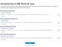 Tablet Screenshot of flashfiction500.blogspot.com