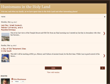 Tablet Screenshot of huntsmansintheholyland.blogspot.com