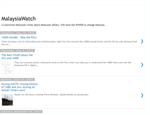 Tablet Screenshot of malaysiawatch4.blogspot.com