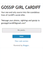 Mobile Screenshot of gossipgirlcardiff.blogspot.com