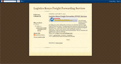 Desktop Screenshot of logistics-kenya-freight-forwarders.blogspot.com