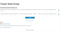 Tablet Screenshot of gracefusionyouth.blogspot.com