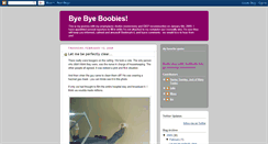 Desktop Screenshot of byebye-boobies.blogspot.com