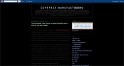 Desktop Screenshot of contractmanufacturing.blogspot.com