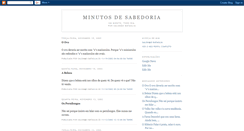 Desktop Screenshot of minutosdesabedoria.blogspot.com
