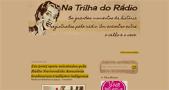 Desktop Screenshot of natrilhadoradio.blogspot.com