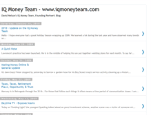 Tablet Screenshot of iqmoneyteam.blogspot.com