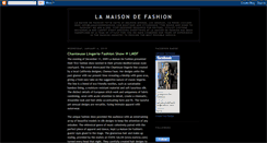 Desktop Screenshot of lamaisondefashion.blogspot.com