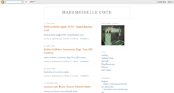 Desktop Screenshot of mademoiselle-coud.blogspot.com