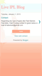 Mobile Screenshot of live-ipl-blog.blogspot.com