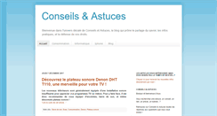 Desktop Screenshot of conseils-astuces.blogspot.com