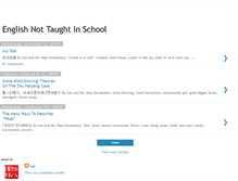 Tablet Screenshot of englishnottaughtinschool.blogspot.com