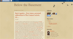 Desktop Screenshot of belowthebasement.blogspot.com