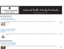 Tablet Screenshot of lapothicaire-artisanbeaute.blogspot.com