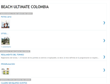 Tablet Screenshot of beachultimatecolombia.blogspot.com