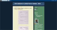 Desktop Screenshot of newhorizonofcorruptionatmumbaiindia.blogspot.com