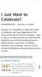 Mobile Screenshot of ijustwanttocelebrate.blogspot.com