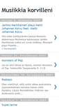 Mobile Screenshot of musiikkiakorvilleni.blogspot.com