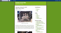 Desktop Screenshot of bucketfullofshit.blogspot.com