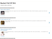 Tablet Screenshot of bucketfullofshit.blogspot.com
