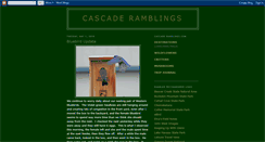 Desktop Screenshot of cascaderamblings.blogspot.com