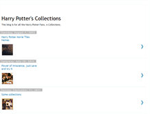 Tablet Screenshot of harrypotterscollections.blogspot.com