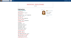 Desktop Screenshot of deninezielinskiresume.blogspot.com