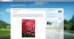 Desktop Screenshot of cestlaviekl.blogspot.com