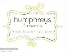 Tablet Screenshot of humphreysflowers.blogspot.com