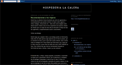 Desktop Screenshot of hospederialacalera.blogspot.com