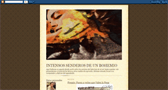 Desktop Screenshot of intensossenderosdeunbohemio.blogspot.com